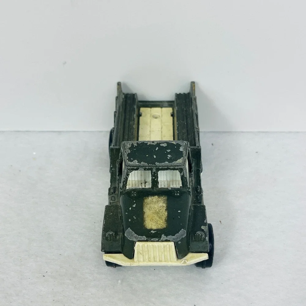 Vintage Tootsietoy Deuce 1/2 Military Truck Diecast Green Made USA Toy Vehicle